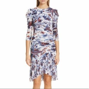 Lila Floral Print Dress by Diane Von Fürstenberg